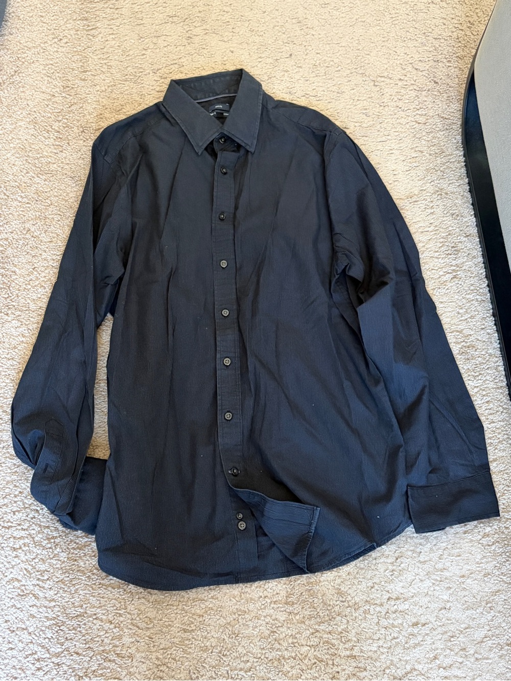GAP Men's Navy Long-Sleeve Dress Shirt